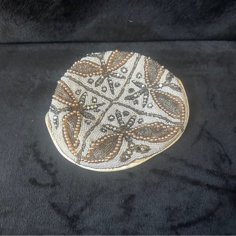 1940’s Beaded Tam Hat Accent